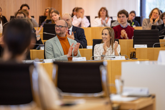 Jugend debattiert Landesfinale Applaus