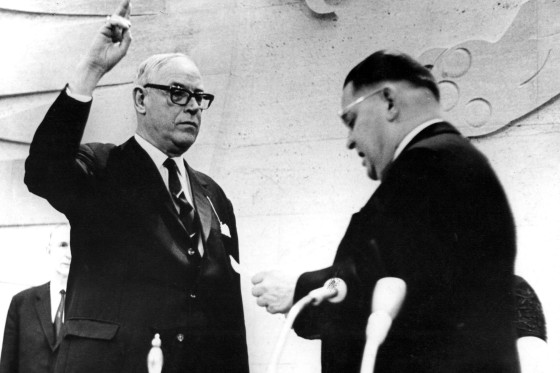 Georg August Zinn - Vereidigung 1966