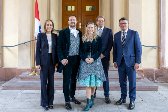 Hessentagspaar aus Fulda im Landtag