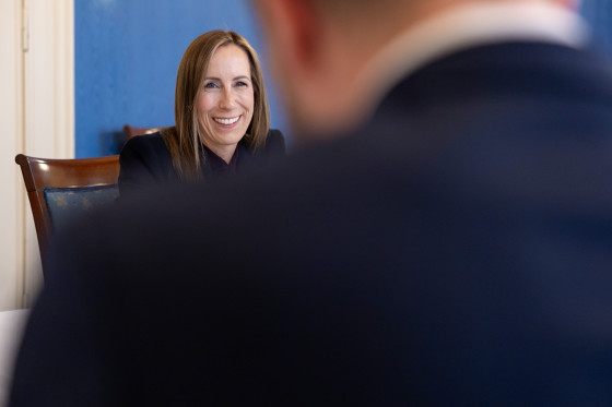 Außenministerin Lettlands Baiba Braže zu Besuch in Hessen