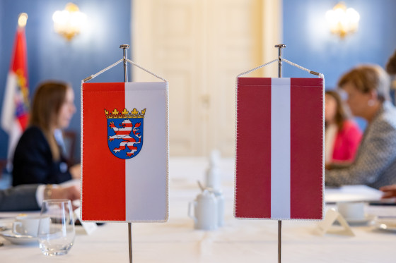 Außenministerin Lettlands Baiba Braže zu Besuch in Hessen