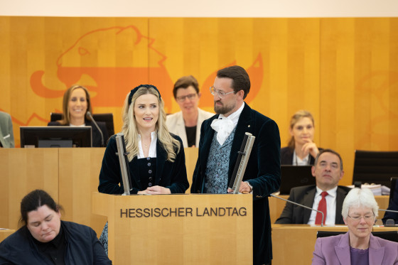 Hessentagspaar 2026 aus Fulda im Landtag