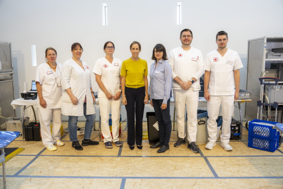 Blutspendeaktion Gruppenfoto