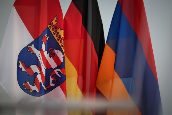 Fahnen Hessen Deutschland Armenien