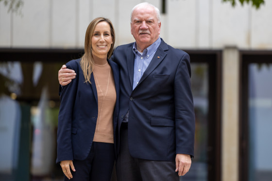 Astrid Wallmann und Frank Lortz