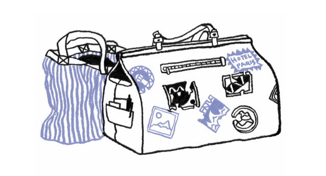 Zeichnung eines Reisekoffers